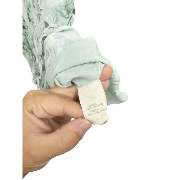 Anthropologie Forever That Girl Sweetheart Mini Dress Size Large Tie Front - Picture 3 of 8